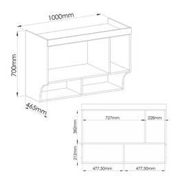 Armário Aéreo Modulado Infinity Solteiro com 1 Porta - Branco Line/Pistache - 4 Armário Aéreo Modulado Infinity Solteiro com 1 Porta - Branco Line/Pistache - 4
