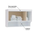 Ver imagem 3 de Armário Aéreo Modulado Infinity Solteiro com 1 Porta - Branco Line/Pistache