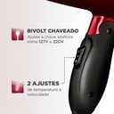 Ver imagem 5 de Secador de Cabelos Bivolt Preto/vermelho 1200w Mondial Sc10