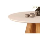 Ver imagem 7 de Conjunto: Mesa Sala Jantar Celeste C/ Tampo Madeirado C/ Vidro Redondo 103x103cm e 4 Cadeiras Zoe