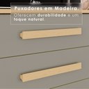 Ver mais imagens de Armário de Cozinha 6 Portas 2 Gavetas Catar Cinza/Jequitibá/Granizo