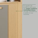Ver imagem 7 de Armário de Cozinha 6 Portas 2 Gavetas Catar Cinza/Jequitibá/Granizo