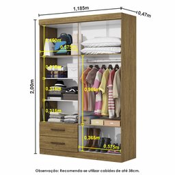 Guarda-roupa Casal Modulado Hercules 9 Portas 4 Gavetas - 6