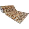 Tapete Passadeira Emborrachada Pvc Antiderrapante 0,65x3,00m Pedra Portuguesa - 1
