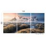 Quadro Decorativo Wall Frame Montanhas Neve Paisagem 3 Peças - 1