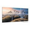 Quadro Decorativo Wall Frame Montanhas Neve Paisagem 3 Peças - 2