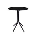 Ver imagem 1 de Mesa Bistrô Baixo Preto com Tampo Redondo Preto