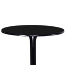 Ver imagem 4 de Mesa Bistrô Baixo Preto com Tampo Redondo Preto