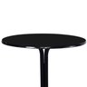 Mesa Bistrô Baixo Preto com Tampo Redondo Preto - 4