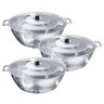 Jogo com 3 Tacho Aluminio Polido Grosso 32 - 35 - 40 Okayshop - 1
