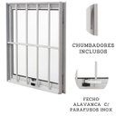 Ver imagem 3 de Janela Maxiar com Grade de Banheiro Esquadrias Atlântica 60x60 Branco