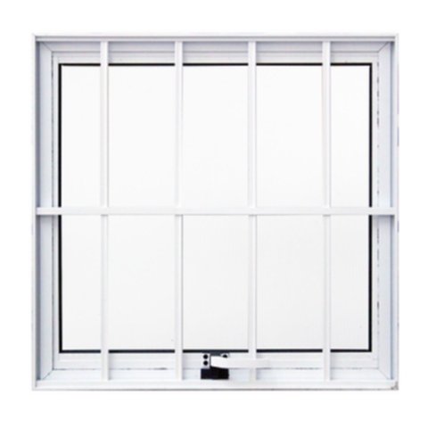 Janela Maxiar com Grade de Banheiro Esquadrias Atlântica 60x60 Branco