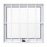 Janela Maxiar com Grade de Banheiro Esquadrias Atlântica 60x60 Branco - 1