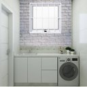 Ver imagem 5 de Janela Maxiar com Grade de Banheiro Esquadrias Atlântica 60x60 Branco