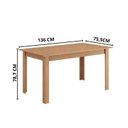 Ver imagem 3 de Conjunto Sala de Jantar com 6 Cadeiras Luana Yescasa Marrom/Mel/Preto