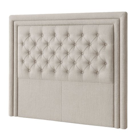 Cabeceira Casal King 195 Cm Elegance Linho Cru - Nexta Casa