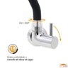 Torneira Cozinha De Parede Preto C61 E Arejador Articulado - 5