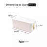 Caixa Organizadora de Fios e Cabos e Luva 50cm Canaleta Cabo - 7