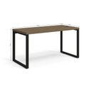 Ver imagem 4 de Escrivaninha Mesa Escritório Diretor Frame com Gaveteiro e Suporte para Cpu 4 Gavetas 150cm Industrial Marrom
