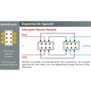 Ver imagem 2 de Módulo Interruptor Bipolar Paralelo Branco 16A - 10128703 - Fame
