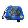 Fogao Fogareiro Eletrico 1000w 1 Boca Portatil 110v Azul - 1