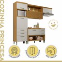 Ver imagem 3 de Cozinha 3 Peças Mdf Princesa Nesher Freijó/off White