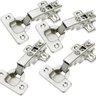 4pçs Dobradiça Caneco Pressão Reto Porta Armário Móveis 35mm - 1