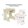 Mesa E Cadeira Infantil De Encaixe Quebra-Cabeça Verde - 2
