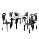 Ver imagem 2 de Conjunto de Mesa Tubular com 6 Cadeiras Lara Preto