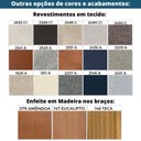 Ver imagem 6 de Poltrona com Braços Herval Mh-3807 Composê Estofado Bege C Assento Marrom a Base Metalica Grafite