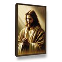 Ver imagem 1 de Quadro Decorativo Jesus Orando Moldura Grande