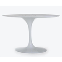 Ver imagem 1 de Base de Mesa de Jantar Saarinen Oval Para Tampo de 160x90 até 244x122 cm Branca