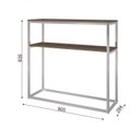 Ver imagem 3 de Aparador 90cm x 29,4cm em Tubos de Aço Carbono Pintado e MDP Pozza Móveis