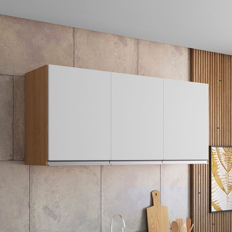 Armário Cozinha Aéreo 120cm 3 Portas Leticia A01 - D’Rossi