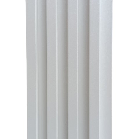 Painel Ripado Eco Placa 290 X 16 X 2,5 Cm Wpc Seda Pérola