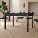 Ver imagem 2 de Mesa Retangular com Tubos de Aço Carbono Pintado, Tampo de Mandeira em MDP 15mm com Capacidade para até 6 pessoas Pozza Móveis 