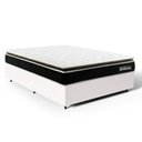 Ver imagem 1 de Cama Box com Colchão de Molas Ensacadas Pillow Top Black Spring D70 Casal 138cm