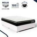 Ver imagem 2 de Cama Box com Colchão de Molas Ensacadas Pillow Top Black Spring D70 Casal 138cm