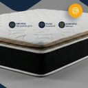 Ver imagem 6 de Cama Box com Colchão de Molas Ensacadas Pillow Top Black Spring D70 Casal 138cm