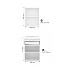 Ver imagem 2 de Kit Gabinete de Banheiro com Lavatório e Armário 50cm Movel na Caixa