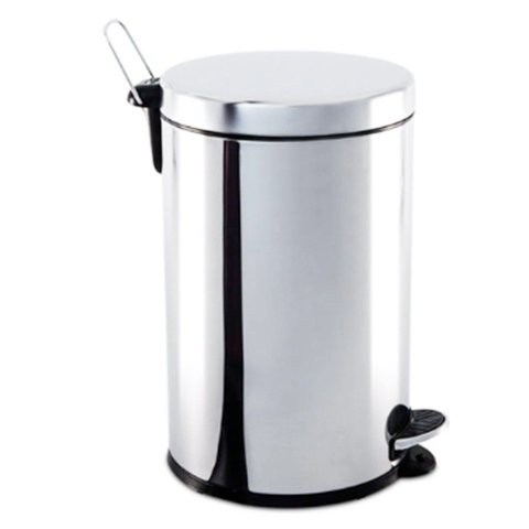 Lixeira com Pedal 12 Litros Aço Inox pra Banheiros e Cozinha