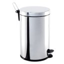 Ver imagem 1 de Lixeira com Pedal 12 Litros Aço Inox pra Banheiros e Cozinha