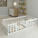 Ver imagem 1 de Cama Montessoriana Solteiro em Madeira Maciça Branco
