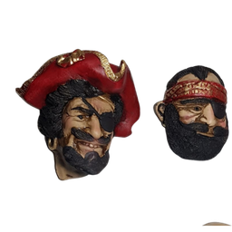 Trio De Piratas De Parede 3 Peças Em Gesso Para Decoraçoes - 2