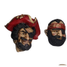 Trio De Piratas De Parede 3 Peças Em Gesso Para Decoraçoes - 2