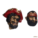 Ver imagem 2 de Trio De Piratas De Parede 3 Peças Em Gesso Para Decoraçoes