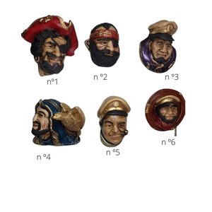 Trio De Piratas De Parede 3 Peças Em Gesso Para Decoraçoes