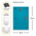 Ver imagem 3 de Espelho Retangular Bisotê 70x50cm