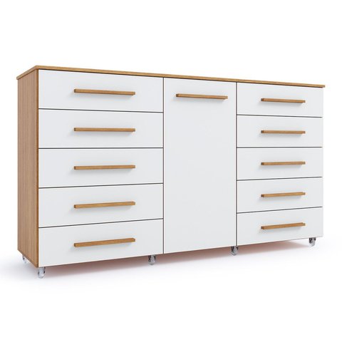 Cômoda para Quarto 10 Gavetas e 1 Porta Imperial