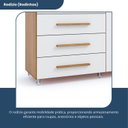 Ver imagem 6 de Cômoda para Quarto 10 Gavetas e 1 Porta Imperial Marrom/Freijó/Off White